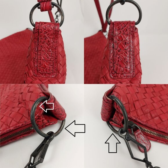 SOLD Bottega Veneta Red Intrecciato Woven Nappa Torchon Oversized Hobo Bag - Picture 13 of 16